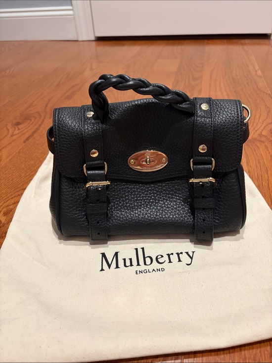 Mulberry Handbags - Mulberry Mini Alexa in Black Leather